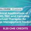 Clinical Applications of CBD, THC and Cannabis Derived Therapies for Age Management Medicine